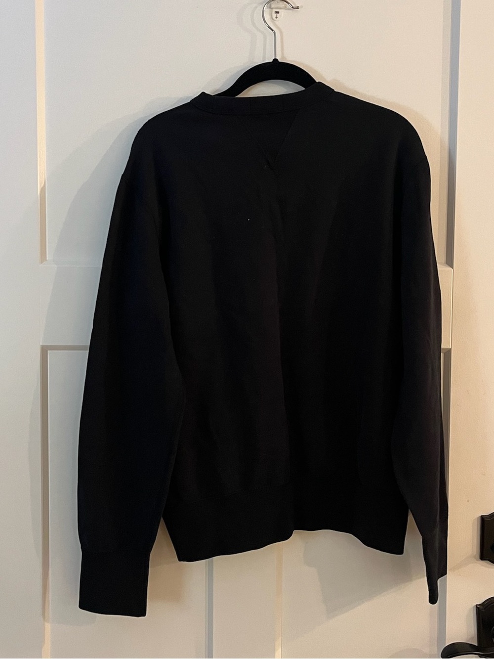 Polo by Ralph Lauren Men's Black Crewneck Sweater with Red Pony - Picture 3 of 5